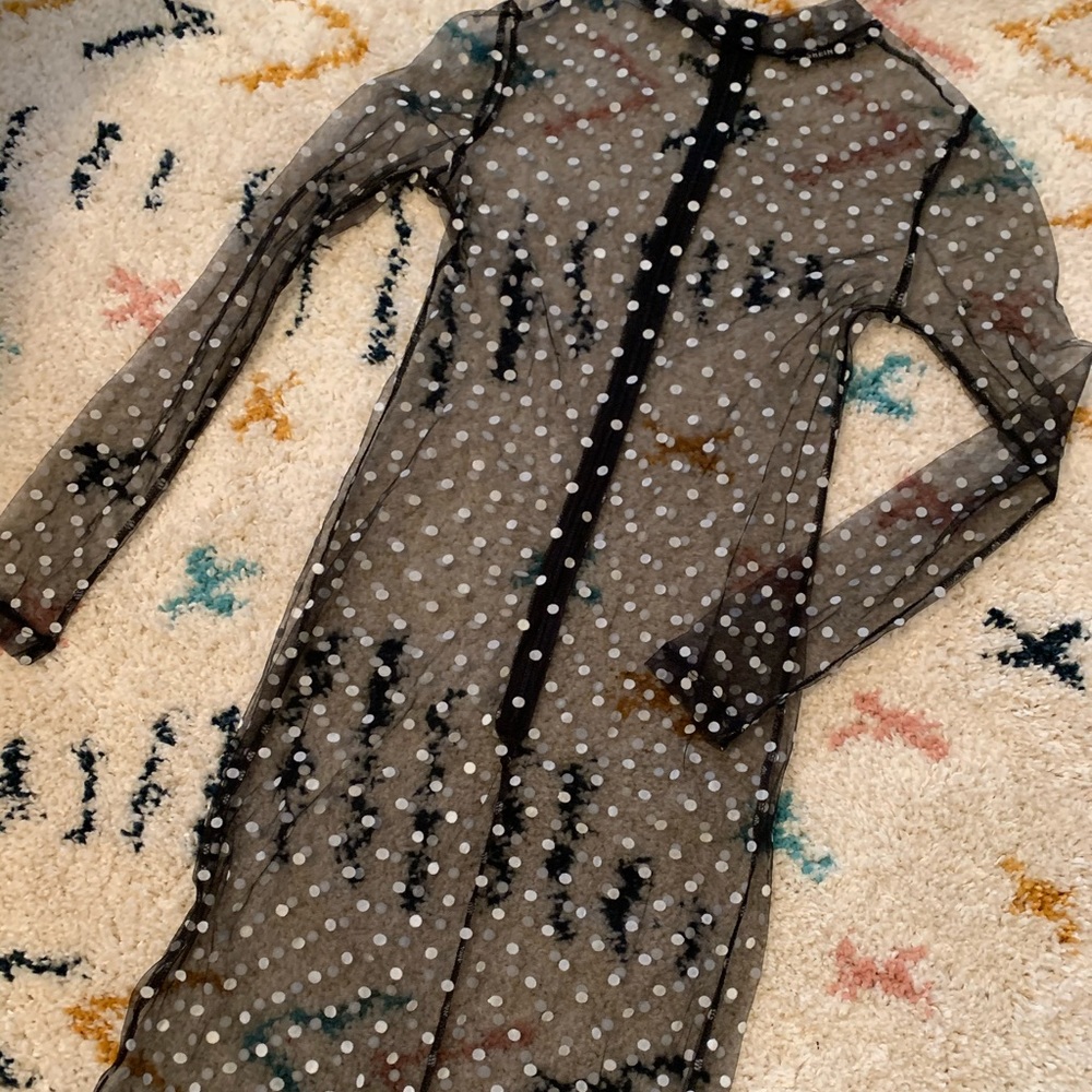 Polka-dot Sheer Dress